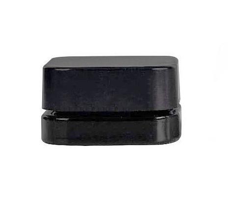 Quality 5mL Cube Black Concentrate Container Child Resistant Concentrate Glass Jar for sale