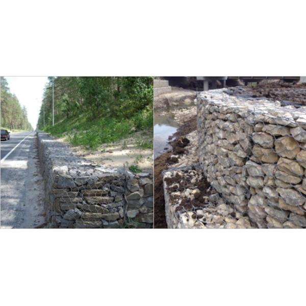Flex PE Coated PVC Hexagonal Gabion Mesh Baskets HBGB Flood Control