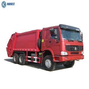 China 12R22.5 Tyres 336hp Sinotruk 6x4 18m3 Diesel Refuse Compactor Truck on sale