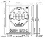 Gas Detection Instrument LCD Meter Display
