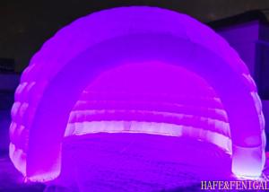 China 5m Luminous Inflatable Igloo Tent For Outdoor Activities Exhibitions Mobile Stalls on sale