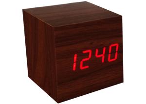 Buy cheap Wooden LED Alarm Clock With Thermometer Temp Date LED Display Calendars Electronic Desktop Digital Table Clocks For Gift product