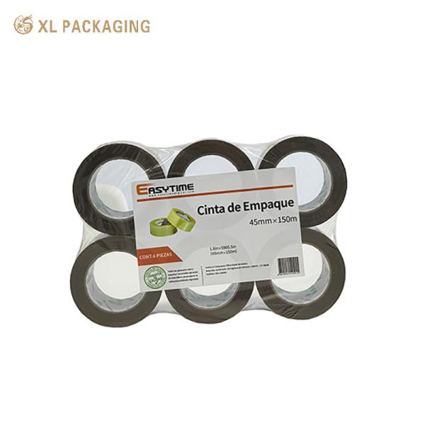Quality Custom Printed Shipping Box OPP Tape Self Adhesive Transparent Invisible Duct Bopp Clear Package Tape Jumbo Roll for sale