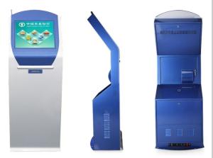 China Automatic quality queue token number ticket kiosk machine for bank on sale