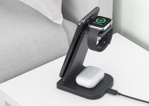 7.5w QI Enabled 3 In 1 Wireless Charging Station