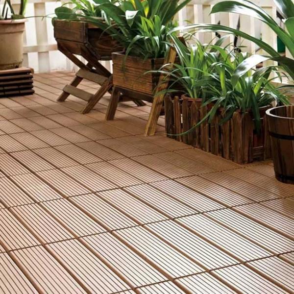 Wood Texture Flooring WPC Decking Outdoor Wood Plastic Composite Deck Boards