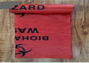 China Heat Sealing Medical Garbage Bags PE Material Customised Printed Recyclable on sale