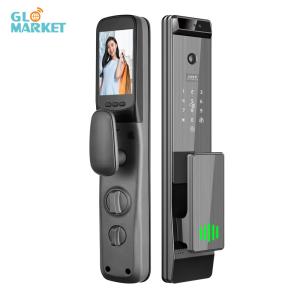 Buy cheap Glomarket Tuya Smart 3D Face Recognition Automatic Lock 4200mAh Large Lithium Battery Cat Eye Surveillance Camera Door product