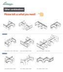 Silver Display Unit Separation Work Areas with Adjustable Height Performance