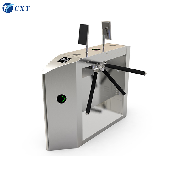 Intelligent Automatic Tripod Turnstile Gate with RS485 Communication 20-30 Persons/Minute 1500x280x980mm