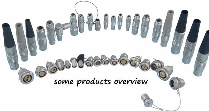 Circular Self Automatic Locking Circular Push Pull Connector with Coaxial cable 1