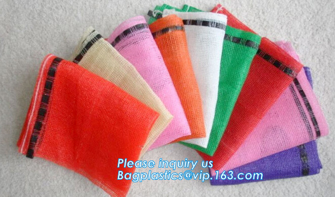 100% pe raschel mesh bag for onions ,potatoes , other vegetables,PP net vegetables leno mesh bag Color raschel PP PE mes