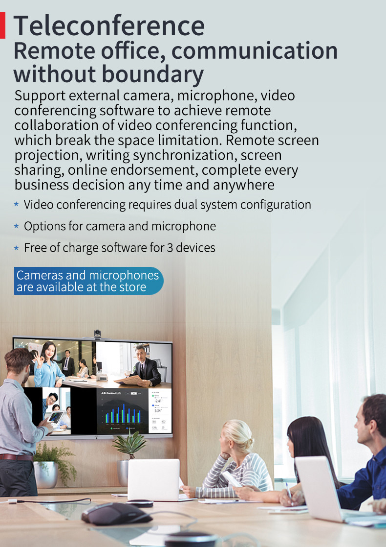 Scratch Resistant Smart Interactive Whiteboard For Meeting Multi Touch