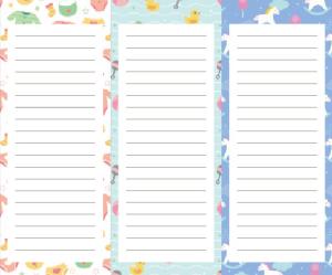 Self Stick Magnetic Fridge Notepads Refrigerator Grocery List Magnet 9*3.5inch