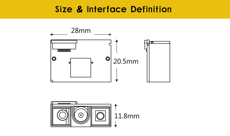 Embedded 1D 2D QR Code Barcode Scanner For POS Machine Handheld Device