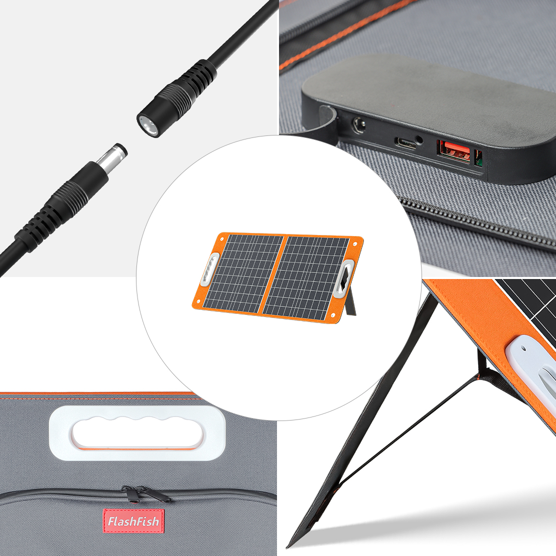 Portable Folding Solar Panel for Laptops Support OEM Order and 23% Panel Efficiency