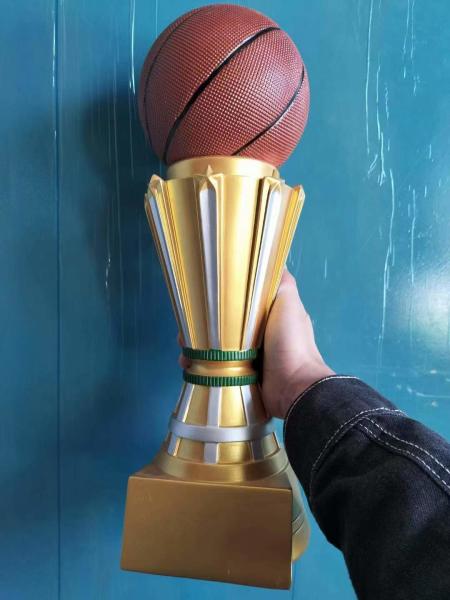Quality Sports Competition Resin Trophy With Customize Logo for sale