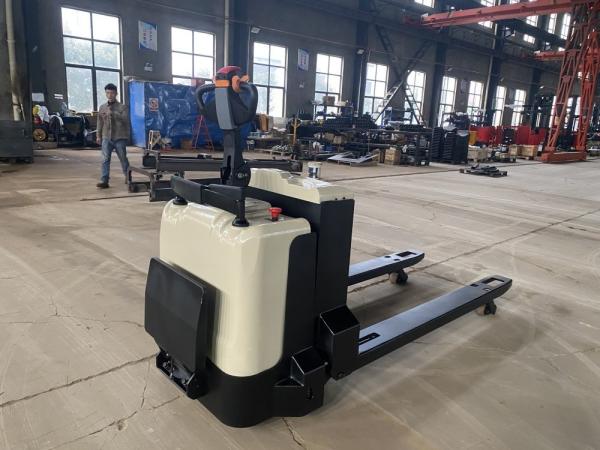Quality Stand On Electric Pallet Stacker Pedestrian Reach Stacker 1500KG for sale