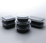 Transparent PP Customize Packing Boxes Disposable Take Away Containers