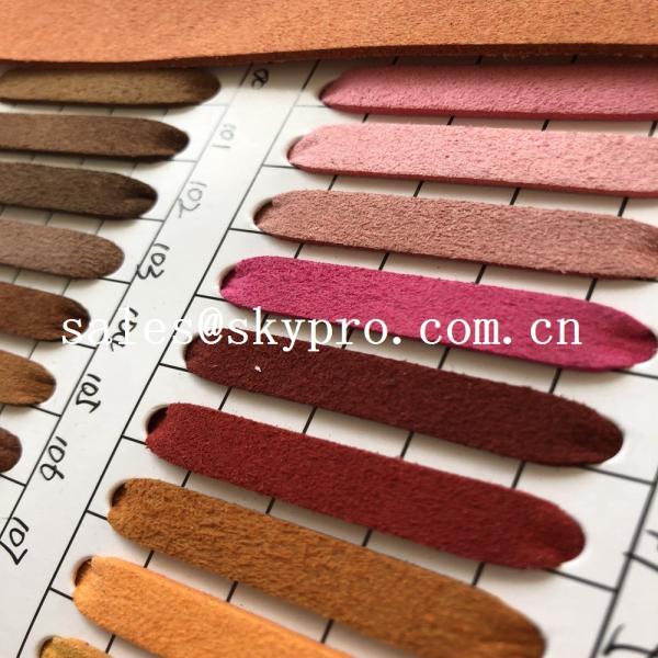 Sofa Leather Fabric synthetic chamois leather , Wear Resistant PVC Leather For Bag