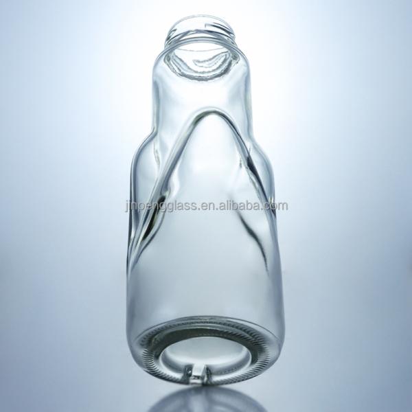 Glass Products Decal Glass Jars for Buffalo Milk Drinks and Spice Vanilla Flavoring