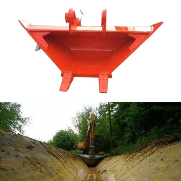 Quality Durable V Shaped Ditching Bucket , Trapezoid Excavator Buckets Multifunctional for sale