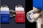 Anti Back Toilet Basin Faucet Hot Cold Water Triangular Valve