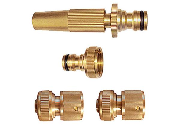 Quality RB Adjustable Brass Spray Nozzle with Click Easy Connect Hose Coupling Set / Kit for sale