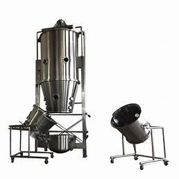 Quality 100kg/H Vertical Static Fluid Bed Dryer Granulator for sale
