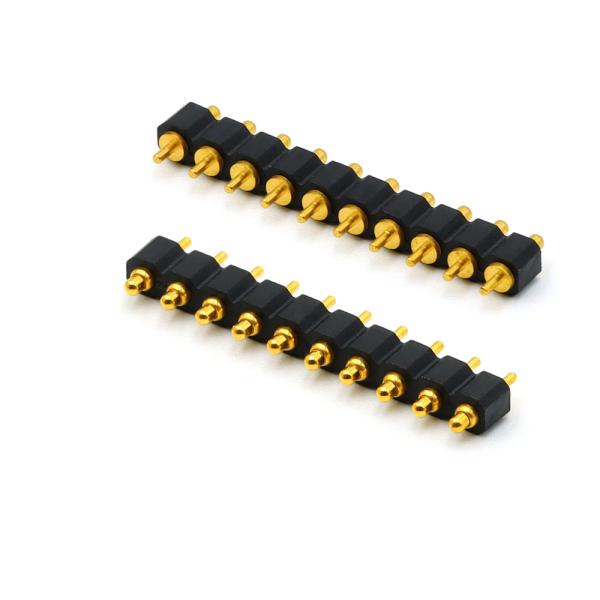 Quality Spring Loaded Electronics Pin Connector DIP 10 Pin Pogo Connector 2.00mm Pitch for sale