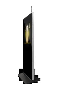 Free Standing Slim LCD Advertising Display Digital Signage Player Rectangle Shape
