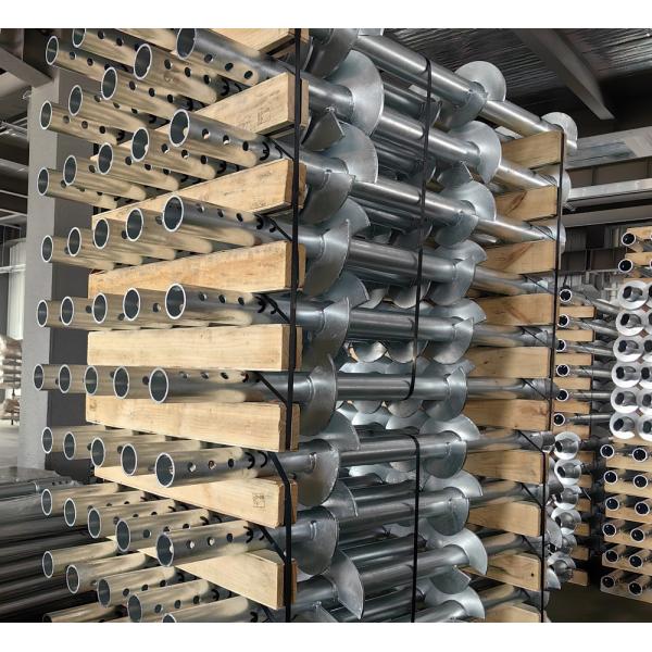 Helical Anchor Inc (6) Solar Mounting System Portable Foundation Ground Screw Round Shaft Helical Spiral Pile Anchor