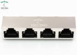 Small 1x4 Port Right Angle Shielded RJ45 Jack 8p8c Connector MJ5688-B014-HPRD1