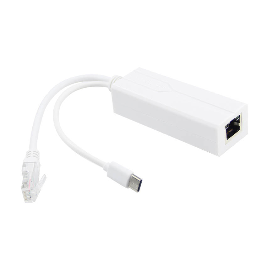 Full-Duplex Half-Duplex Communication Mode 48v Poe Splitter To 12v Ethernet Port Converter