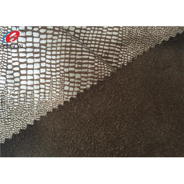 60 Inch Waterproof Non-Stretchr Micro Suede Polyester Fabric For Sofa / Garment