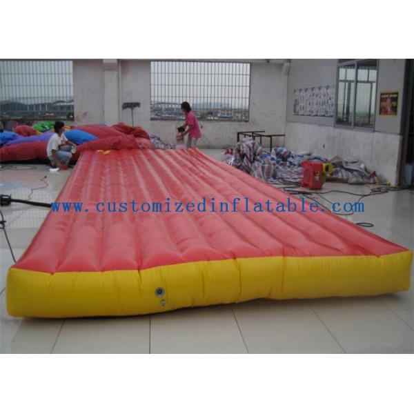 Red Interactive Inflatable Sports Games Air Mattress For Gym Bungee Jumping