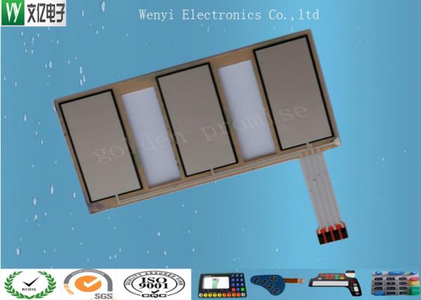 Quality Touch Force Sensor Membrane Touch Switch / PET Membrane Switch Keypad for sale