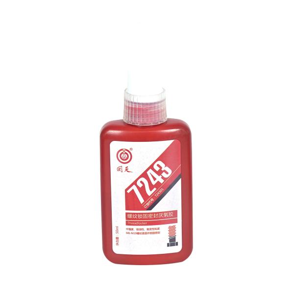 7243 Middle Strength Blue Thixotropic Thread Locker For The Locking And Sealing