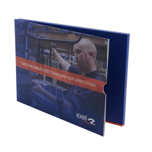 Quality 4c Printed 256MB Memory Digital Video Greeting Card , LCD Video Brochure for sale