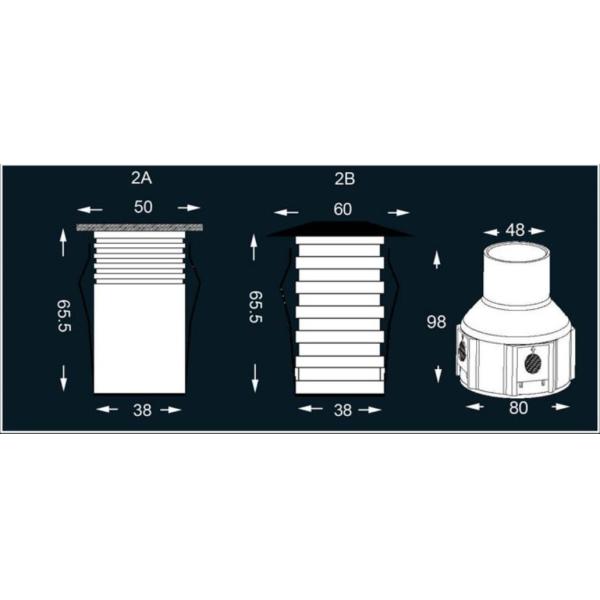 3W LED Aluminum Recessed Inground Light Waterproof 24V LED Underground Light