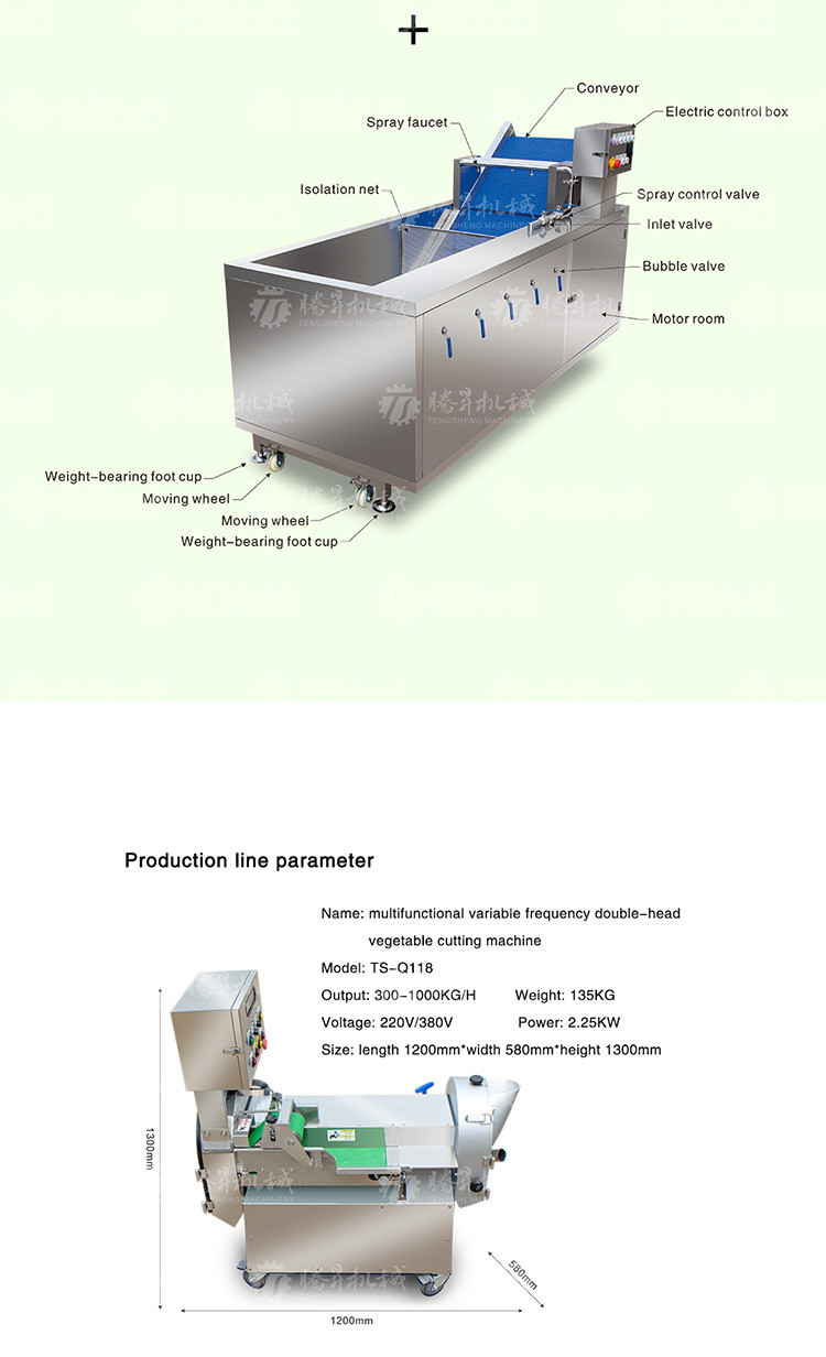 Customized Potato Fruit And Vegetable Processing Line