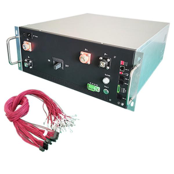 Quality 195S 624V 125A Relay BMS High Voltage DC With 15S BMU 4U Standard 19 inch Case for sale