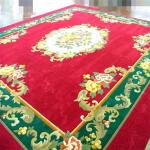 Colorful Hand Tufted Wool Rug 8x10 Anti - Slip Feature Customized Size
