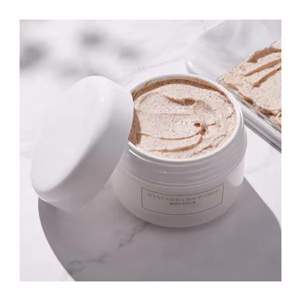 Quality Natural Organic Oat Niacinamide Body Scrub Exfoliating Anti Aging Cellulite Dead Scrub for sale