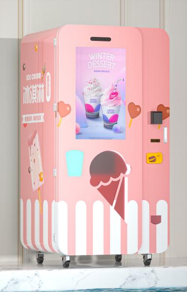 Quality 15s Rapid Dispensing Soft Icecream Vending Machine Automatic Ice Cream Making Machine for sale