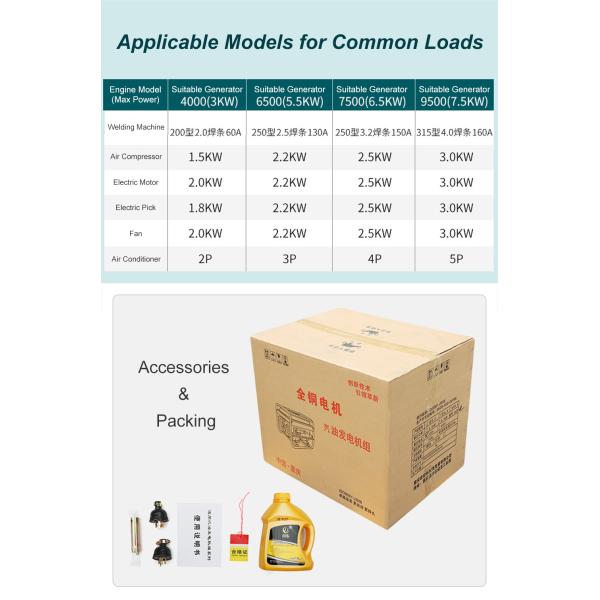 110V 220V Portable Small Natural Gas Generator Electricity For Home