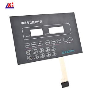 High Sensitivity PC PET Multi Keys LED Backlit Membrane Switch Panel RoHS