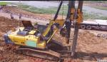Foundation Pile Drilling Hydraulic Piling Rig With Rotary Angle Displacement