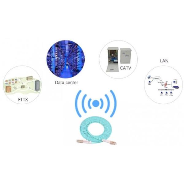 multimode lc lc connector om4 50/125 duplex jumper lszh jacket 1m fiber optic patch cord