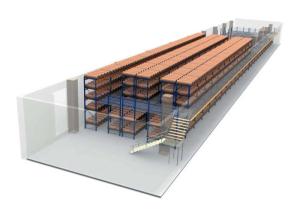 Warehouse Pallet Mezzanine Racking System With High Precision Rolling Components